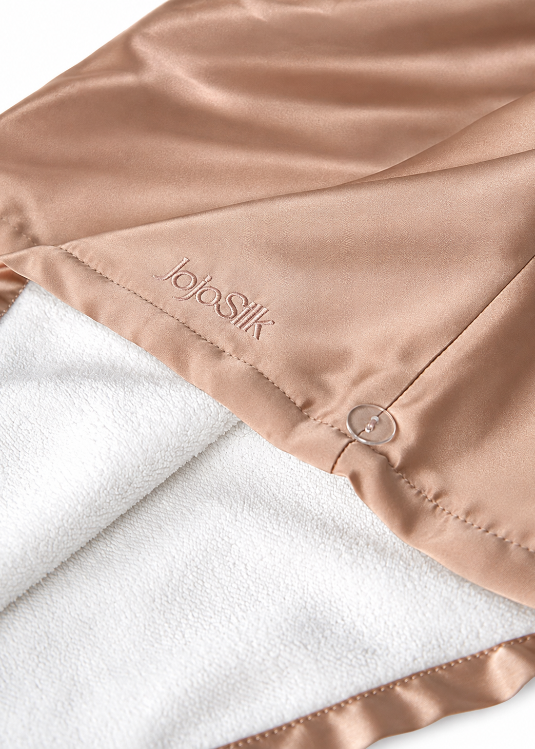 Serviette cheveux double face – Microfibre & Soie