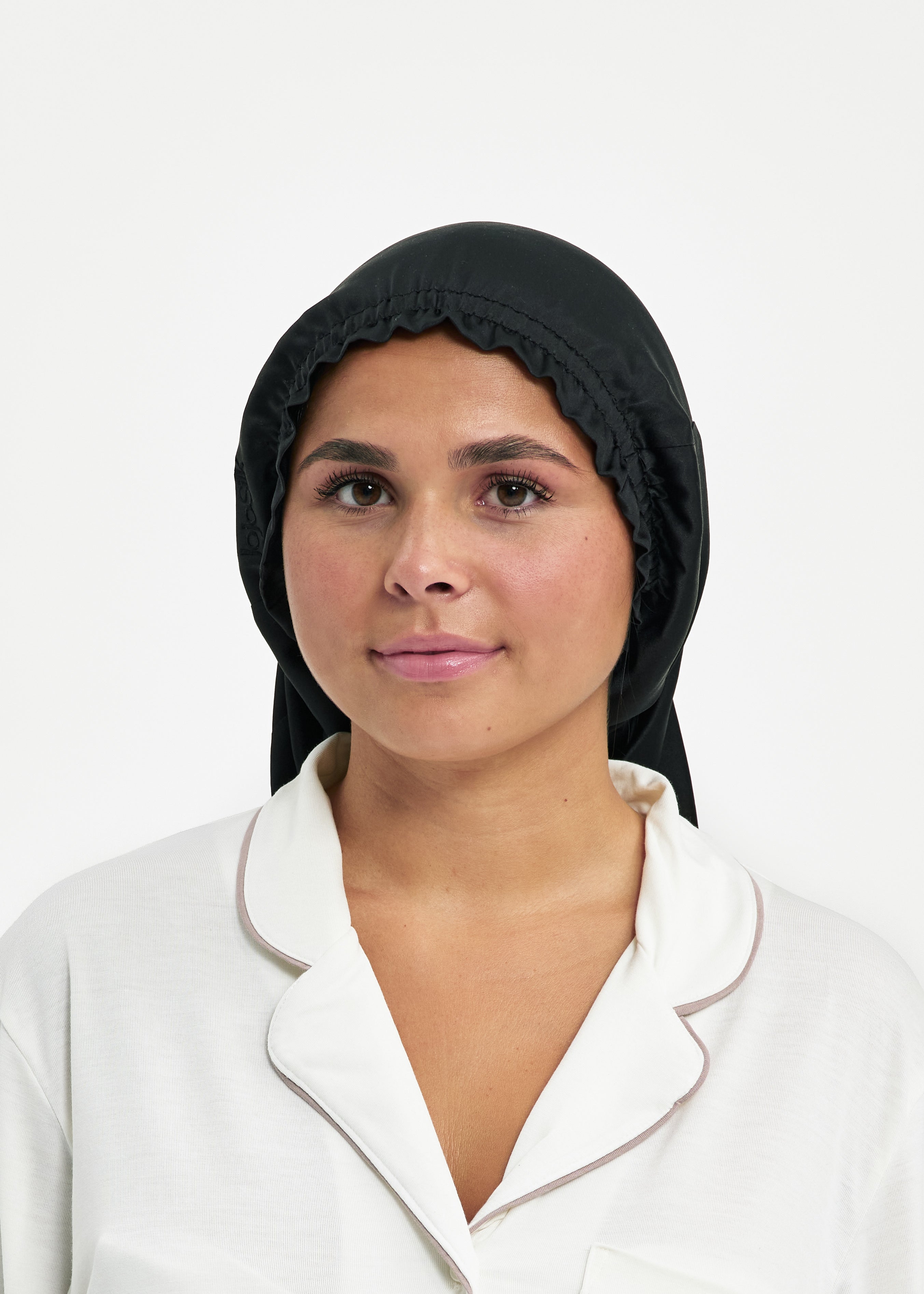 Bonnet de nuit long en soie